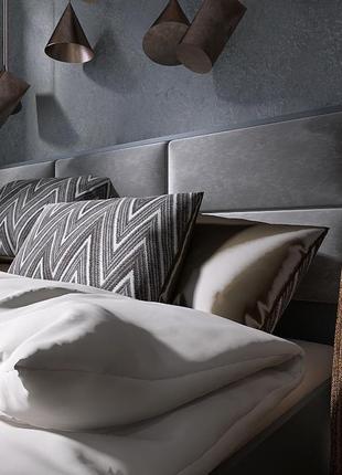 Кровать двуспальная эверест кл-1400 лайт (ламельный каркас) 140х200 см графит (dtm-4900)