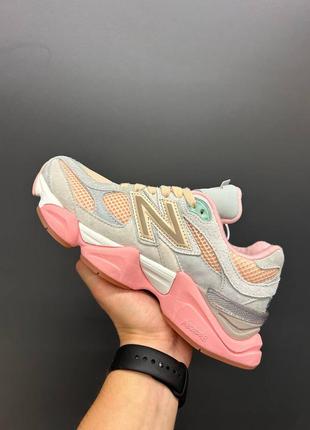 New balance 9060 "joe freshgoods inside voices baby shower blue’ женские кроссовки Deblend 9060 сетка замша