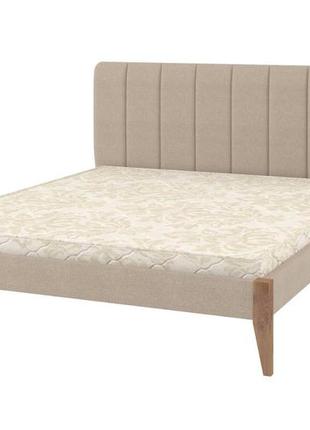 Односпальне ліжко ismart лондон тк горіх світлий + аляска 23 90х200 см (dmbg-1472)