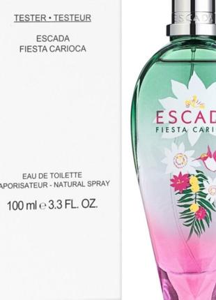 Оригінал escada fiesta carioca 100 мл тестер ( ескада фієста кариоса ) туалетна вода