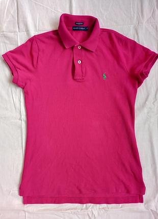 Розовая футболка ralph lauren, the skinny polo