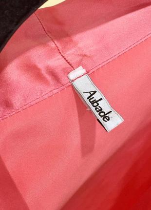 Халат з шовку мереживо «кале” брендовий aubade france premium silk kimono pink оригінал10 фото