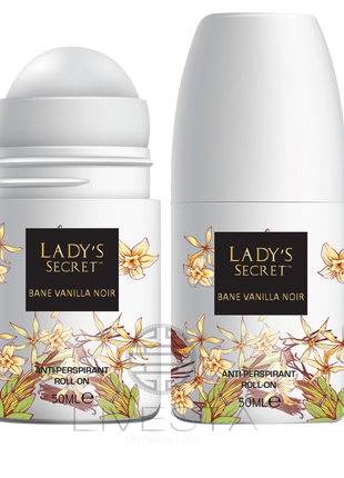 Жіночий роликовий дезодорант lady's secret bane vanilla noir, 50 мл