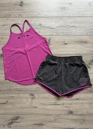 Nike майка и шорты, костюм, набор, топ, оригинал найк