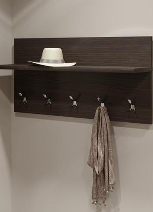 Вішалка на стіну еверест соната-800 80х40 см венге темний (dtm-2123)