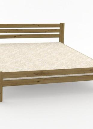 Двуспальная кровать ismart премьера орех светлый 160х190 см (dmbg-2094)