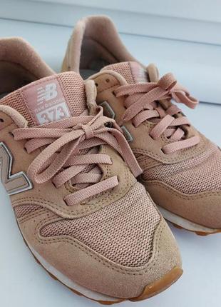 Женские кроссовки new balance 373 розмір 38 (8us) 24.5-25 см персоково-бежевый