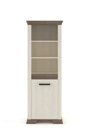 Пенал открытый гербор марсель reg1d_n ясен снежный + дуб сонома трюфель (grb-1246)