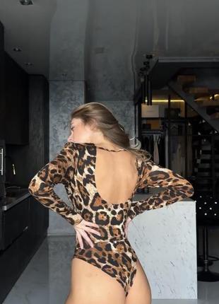 Леопардовый боди