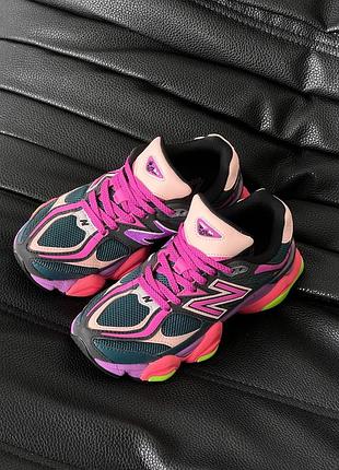 Женские кроссовки new balance 9060 purple acid