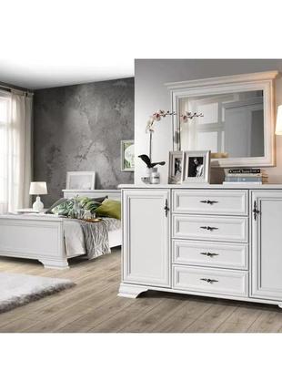 Комплект модульный в спальню вмк (брв) кентукки n77802 белый альпийский (grb-1753)