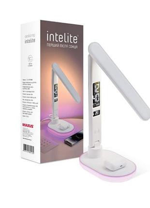 Лампа настільна intelite desk lamp 24w wh rgb wireless calendar