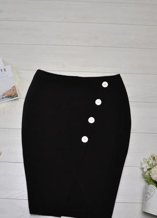 Стильна юбка карандаш з гудзиками f&f.2 фото