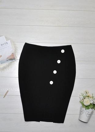 Стильна юбка карандаш з гудзиками f&f.1 фото