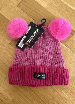 Новая термо шапка внутри флис, размер один детский