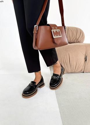 Кожаные лоферы3 фото