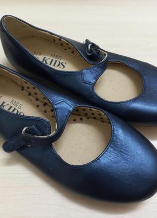 Туфли мокасины кожа дев 31р.m&s kids индии