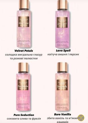 Спрей для тіла victoria's secret міст victoria's secret парфюм victoria's secret