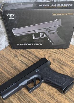 Дитячий металевий пістолет glock для 6 мм vigor airsoft gun