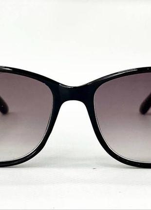 Коригувальні окуляри для зору жіночі лисички тоновані в пластиковій оправі з градієнтним тонуванням3 фото