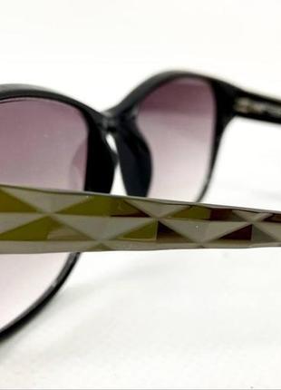 Коригувальні окуляри для зору жіночі лисички тоновані в пластиковій оправі з градієнтним тонуванням4 фото