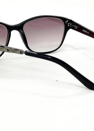 Коригувальні окуляри для зору жіночі лисички тоновані в пластиковій оправі з градієнтним тонуванням2 фото
