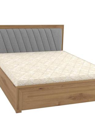 Двоспальне ліжко (підйомний механізм) ismart торонто люкс т6 горіх світлий + аляска 08 180х200 см (dmbg-1292)