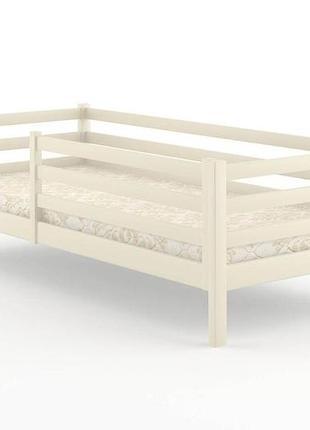 Кровать детская ismart ника айвори (s0505y30r) 80х200 см с бортиками (dmbg-2566)