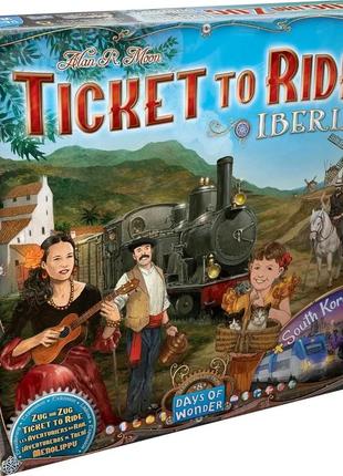 Настольная игра ticket to ride: iberia & south korea (дополнение)