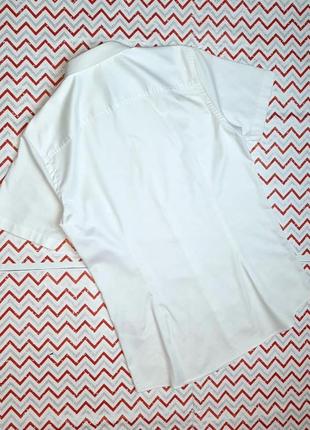 😉1+1=3 стильная приталенная белая рубашка с коротким рукавом jack&amp;jones, размер 46 - 484 фото