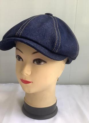 Кепка восьмиклинка котон джинс