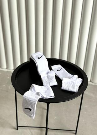 Высокие носки nike dri-fit <unk> белые носки найк