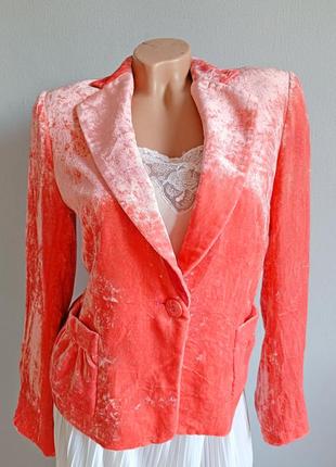 Жакет із оксамиту з шовком.
