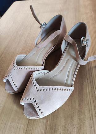 Еспадрильї босоніжки на платформі сандалі бежеві пудрові2 фото