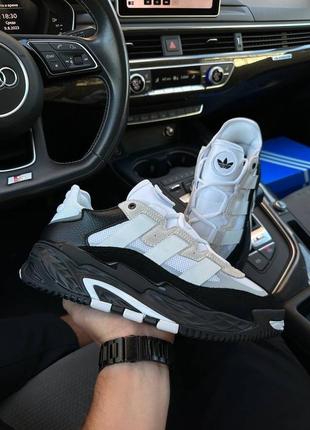 6 цветов🌈 мужские кроссовки в стиле adidas niteball адедас / демисезонные / летние, осенние / кожа, замша, сетка, текстиль / черные, серые, белые
