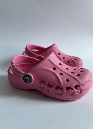 Нові дитячі сабо крокси для дівчинки від crocs оригінал4 фото