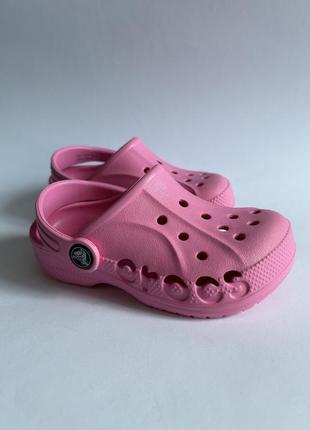 Нові дитячі сабо крокси для дівчинки від crocs оригінал9 фото