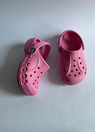 Нові дитячі сабо крокси для дівчинки від crocs оригінал