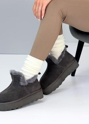 Женские угги натуральная замша голубые, графит,мокко,черный,шоколад