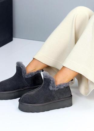 Женские угги натуральная замша голубые, графит,мокко,черный,шоколад