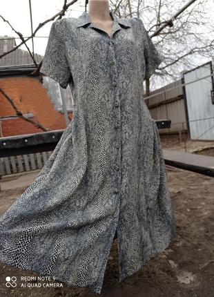 Сукня сорочка міді на гудзиках feminine2 фото