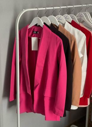 Базовый пиджак приталенный различные цвета жакет9 фото