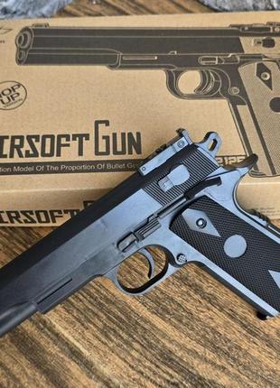 Дитячий металевий пістолет colt vigor для 6 мм пластикових куль airsoft gun || kilomert+