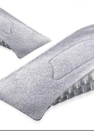 Напівстілки вкладки для збільшення зростання силіконові пазл на 3,5 см gray