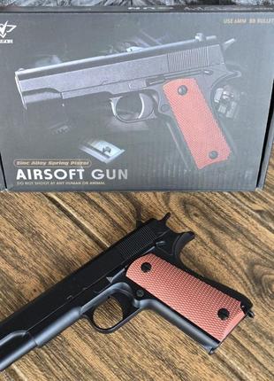 Дитячий металевий colt для 6 мм пластикових куль vigor airsoft gun || kilomert+4 фото