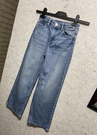 Стильні широкі джинси baggy палацо h&m на дівчинку1 фото
