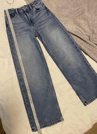 Стильні широкі джинси baggy палацо h&m на дівчинку4 фото