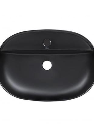 Раковина-чаша qtap scorpio 610x400x120 matt black qt142203mbmbn