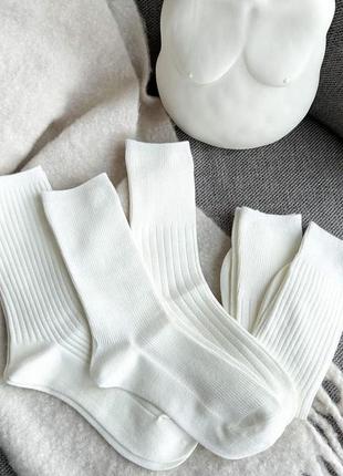 Белые кашемировые женские носки2 фото