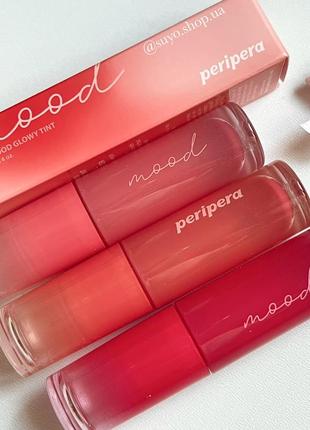 Тинты для губ peripera ink mood glowy tint оригинал!